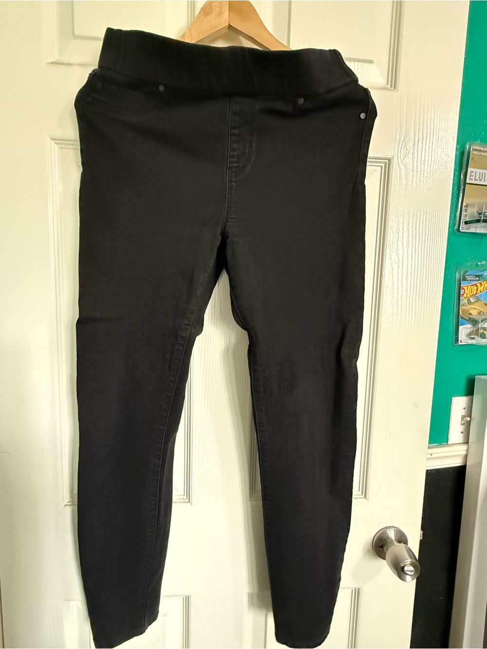 Black Slim Ponte Knit Pants